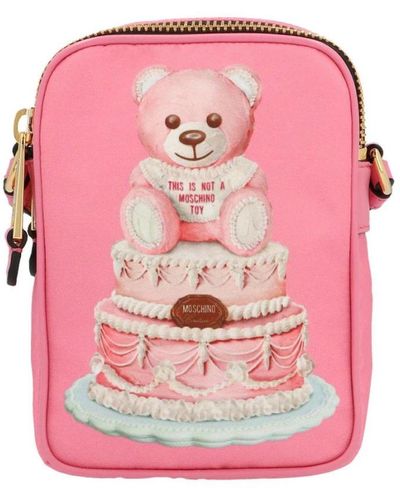 Moschino Couture teddy bear crossbody tasche - Pink