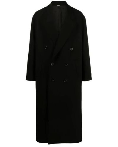 Gucci Single-Breasted Coats - Black