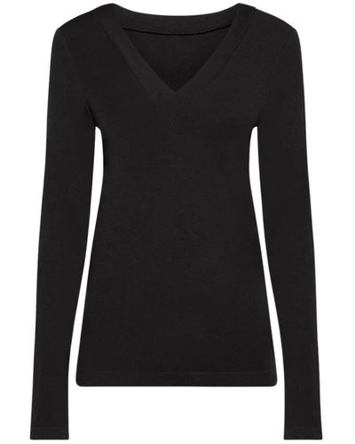 Wolford V-Neck Knitwear - Black