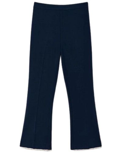 Twin Set Cropped Pants - Blue