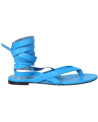 The Attico Sandalias azules con cordones para mujer