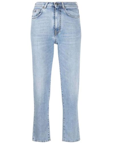 John Richmond Jeans slim con estampado en la parte trasera - Azul