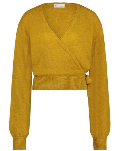 Jane Lushka V-neck knitwear - Giallo