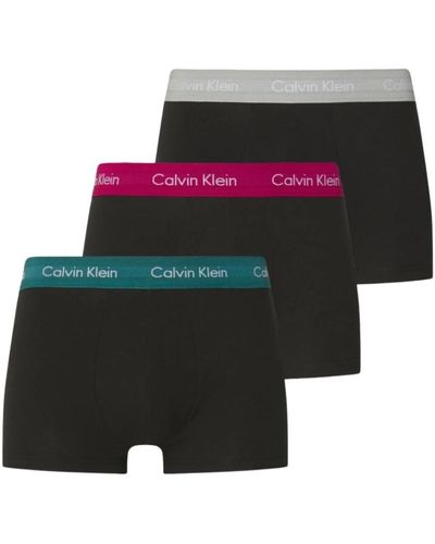 Calvin Klein 3er-pack baumwoll-stretch-boxer - schwarz - Grün