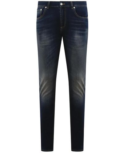Alexander McQueen Slim-Fit Jeans - Blue