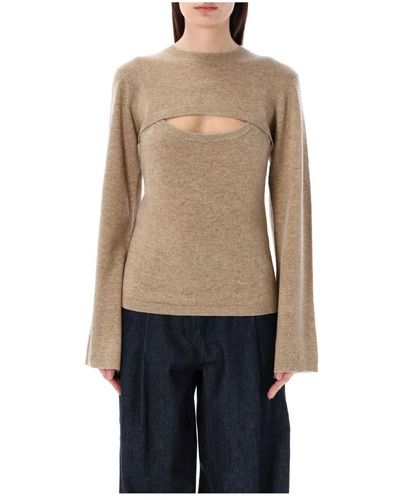 THE GARMENT Round-Neck Knitwear - Natural