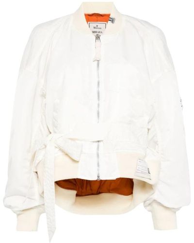 Maison Mihara Yasuhiro Bomber Jackets - White