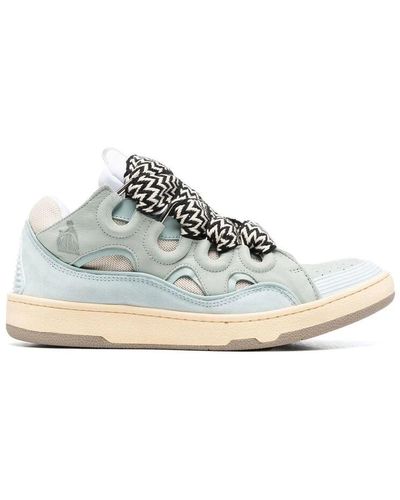 Lanvin Chunky curb lace-up sneakers - Weiß