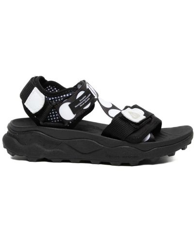 Flower Mountain Shoes > sandals > flat sandals - Noir