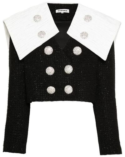 KEBURIA Tweed jackets - Schwarz