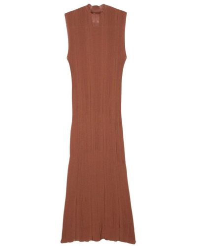 Alysi Knitted Dresses - Brown