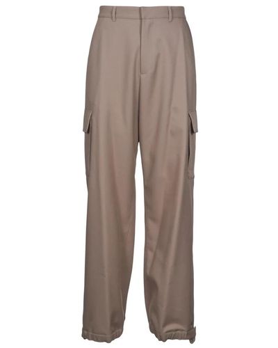 Off-White c/o Virgil Abloh Wide Trousers - Brown