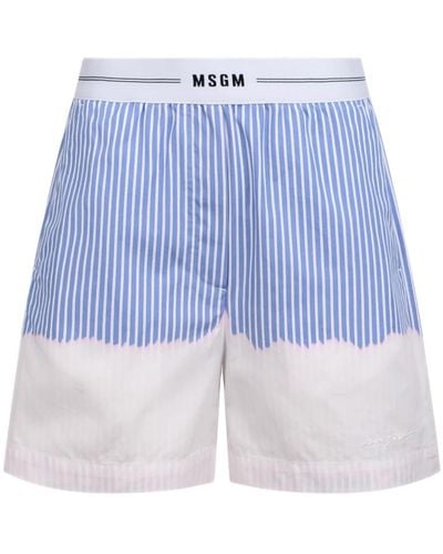 MSGM Short Shorts - Blue