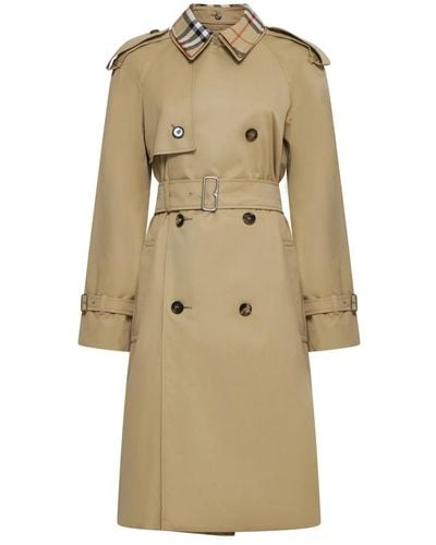 Burberry Doppelreihiger trenchcoat - Natur