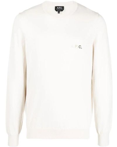 A.P.C. Sweaters white - Blanc