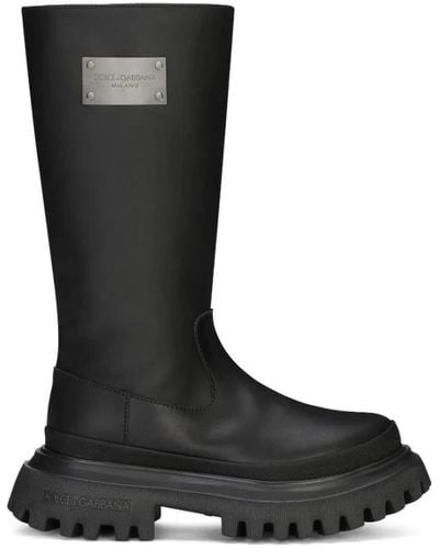 Dolce & Gabbana Rain Boots - Black