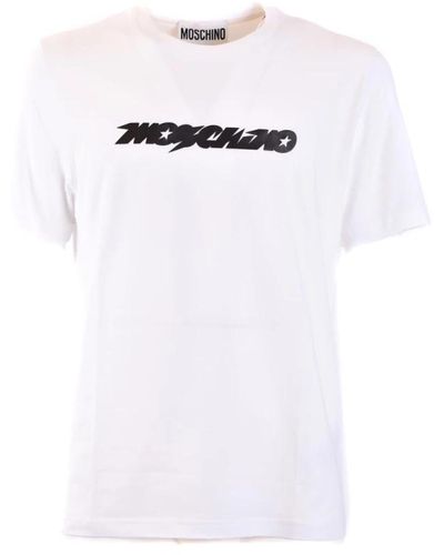 Moschino Stylische t-shirts für männer und frauen - Weiß