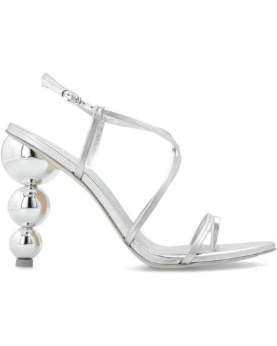 Cult Gaia Shoes > sandals > high heel sandals - Blanc