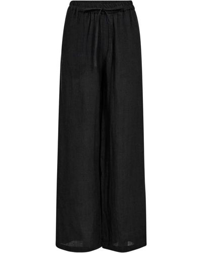 co'couture Pantalón largo de lino loisecc negro
