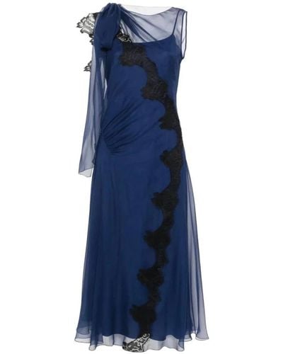 Alberta Ferretti Midi Dresses - Blue