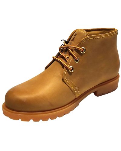 Panama Jack Lace-Up Boots - Brown