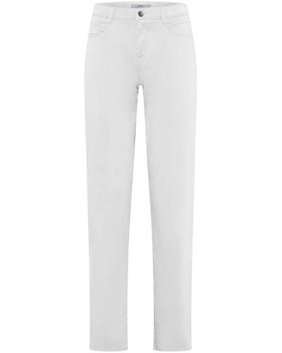 Brax Slim-Fit Pants - White