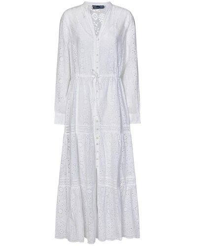 Ralph Lauren Dresses > day dresses > maxi dresses - Blanc