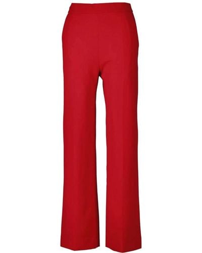 Ana Alcazar Wide Trousers - Red