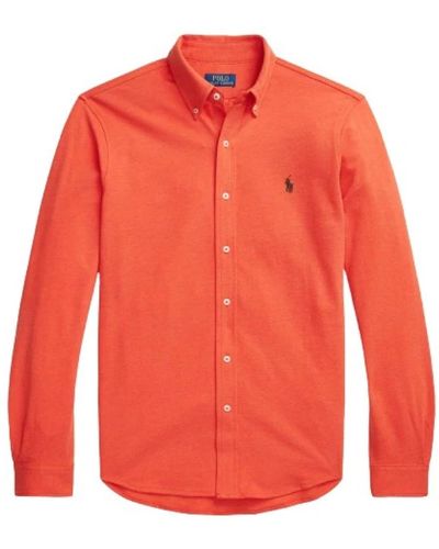 Polo Ralph Lauren Camisa clásica de algodón piqué - Naranja