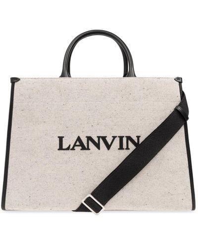 Lanvin Borsa shopper mm - Neutro