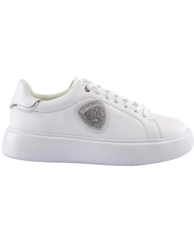 Blauer Sneakers classiche bianche - Bianco