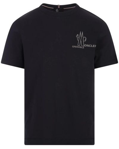 Moncler Blaues t-shirt für stadt und draußen - Schwarz