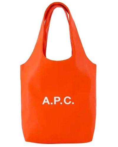 A.P.C. Bags > tote bags - Orange