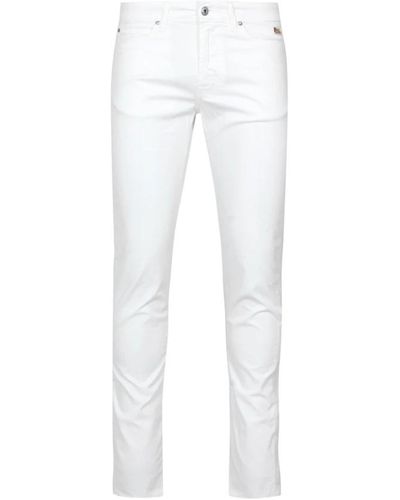 Roy Rogers Slim-fit pantaloni - Bianco