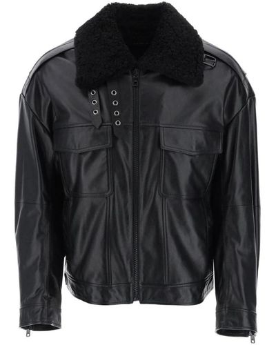 Dolce & Gabbana Leather jackets - Schwarz