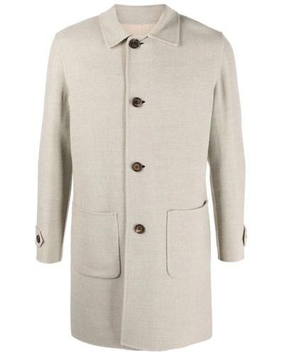 Eleventy Coats > single-breasted coats - Neutre