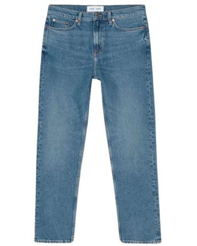 Samsøe & Samsøe Locker sitzende jeans mit schmalem bein - Blau