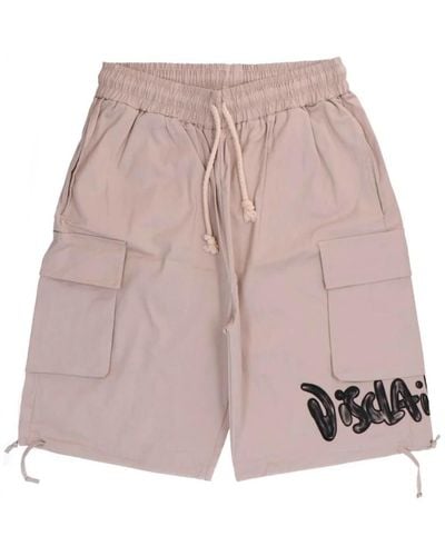 DISCLAIMER Shorts in cotone casual - Rosa