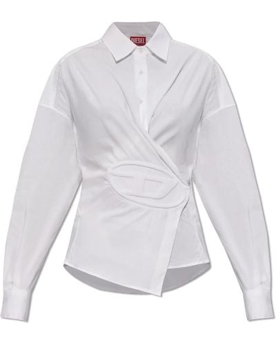 DIESEL C-siz-n1 camisa - Blanco