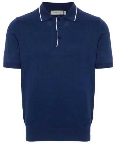 Canali Polo Shirts - Blue