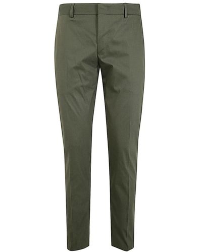PT01 Pantaloni epsilon in cotone stretch verdi - Verde
