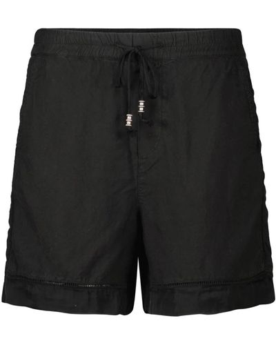 Mason's Linda jogger pantalones cortos chino de lino - Negro