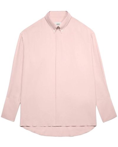 Ami Paris Casual Shirts - Pink