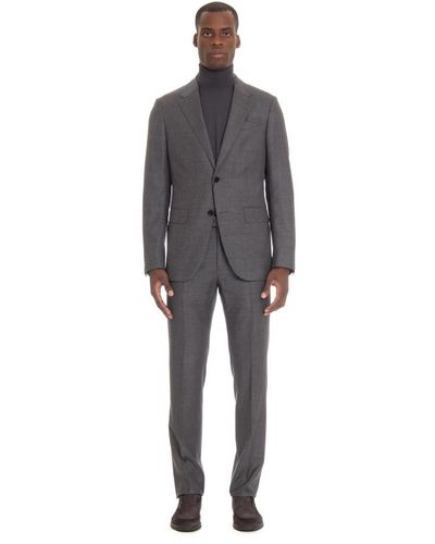 Zegna Single Breasted Suits - Grey