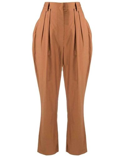 Nanushka Cropped Trousers - Brown