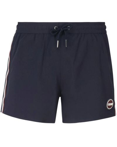 Colmar Marineblaue nylon-shorts mit elastischem bund