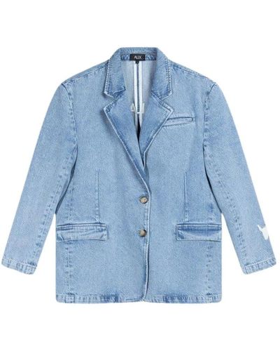 Alix The Label Jackets > denim jackets - Bleu