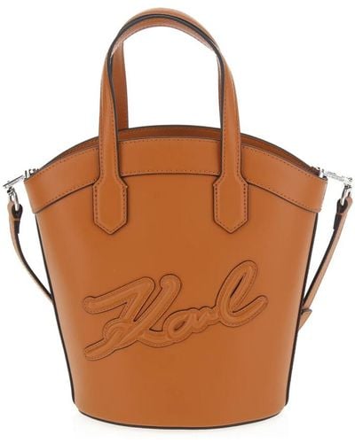 Karl Lagerfeld Bucket Bags - Brown