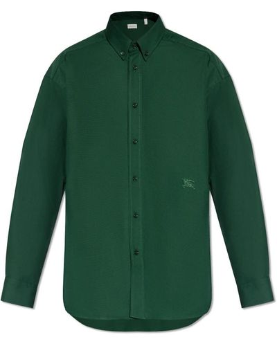Burberry Besticktes hemd - Grün