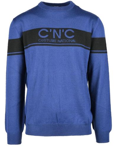 CoSTUME NATIONAL Round-Neck Knitwear - Blue